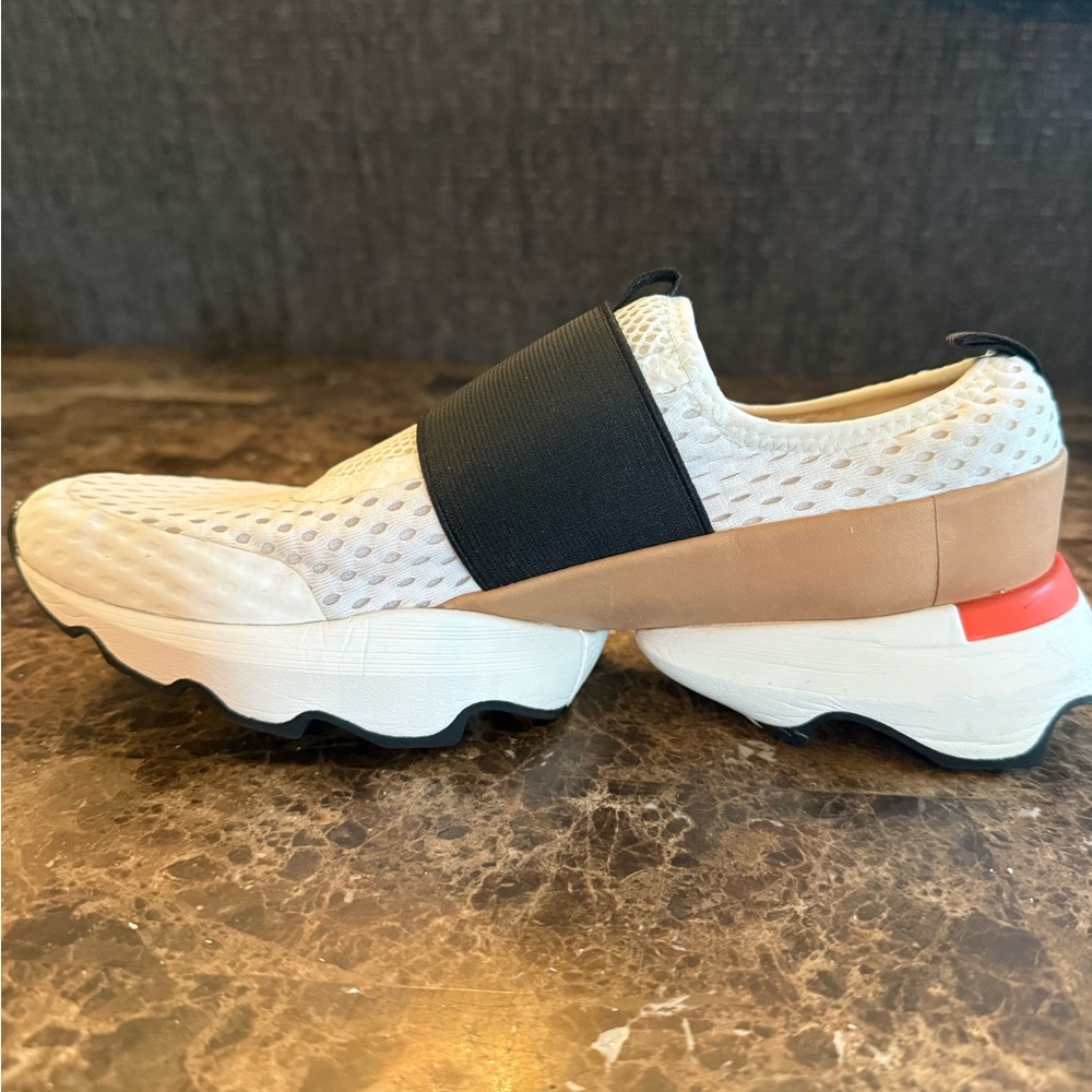 Sorel Women's White, Black & Tan Slip-On Sneakers - Picture 6 of 15